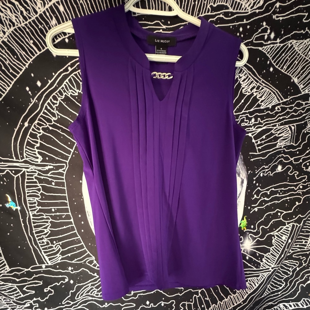 Liz McCoy Vibrant Purple Blouse